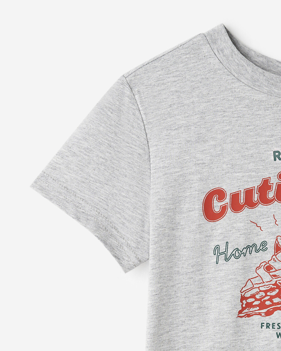 t-shirt med matserie för småbarn