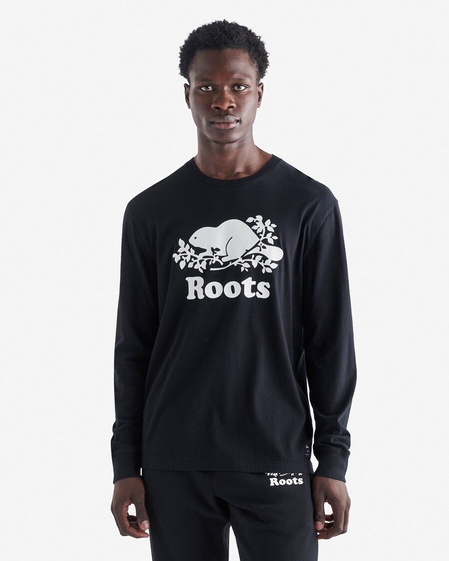 herr ekologisk cooper beaver långärmad t-shirt