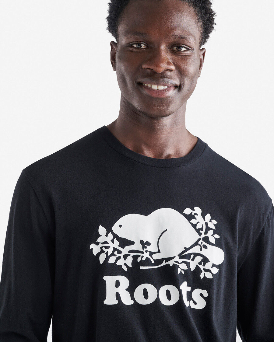 herr ekologisk cooper beaver långärmad t-shirt