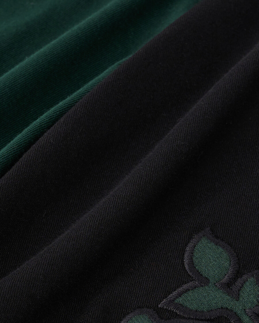 herr cooper rutig raglan långärmad t-shirt