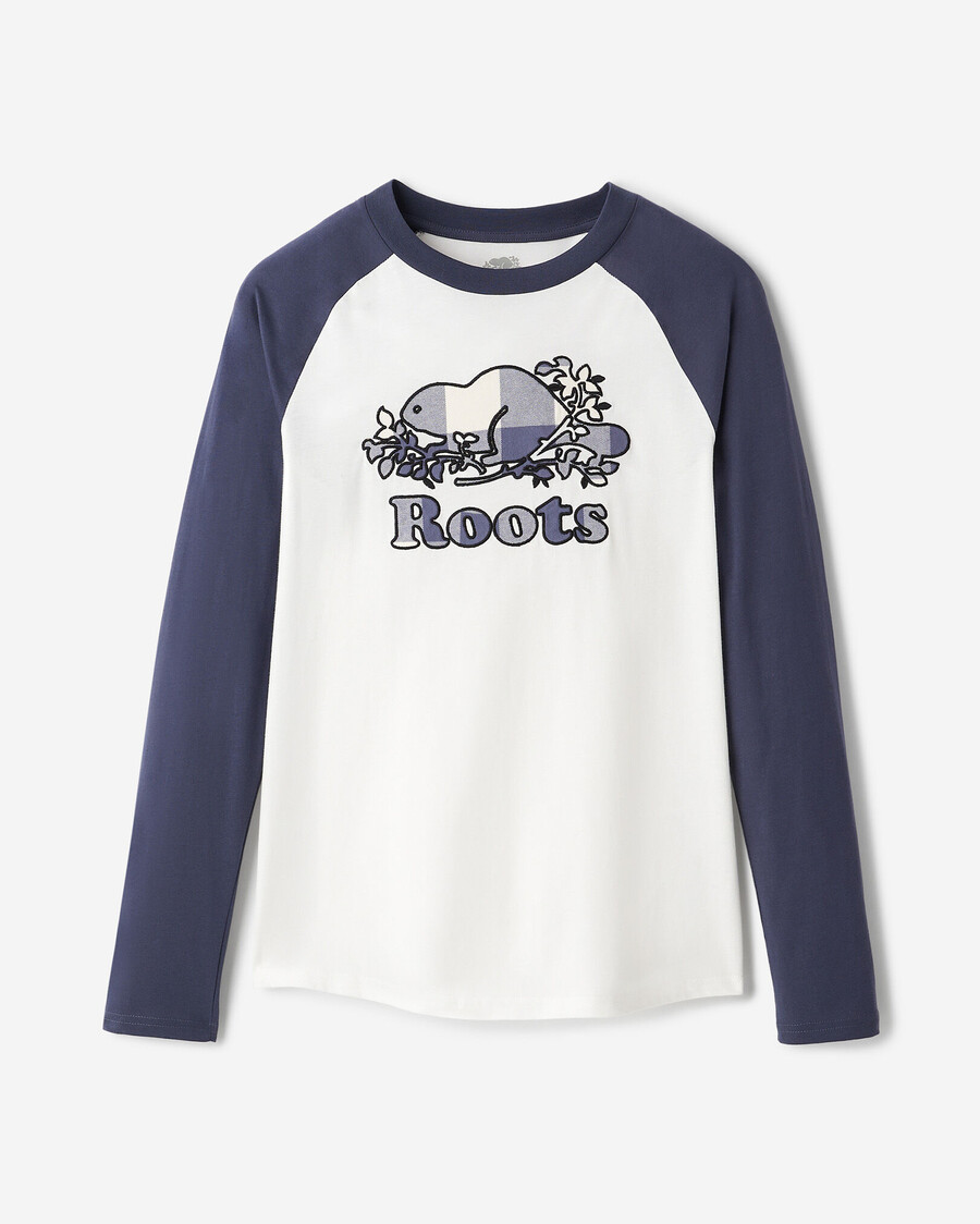 cooper rutig långärmad t-shirt dam