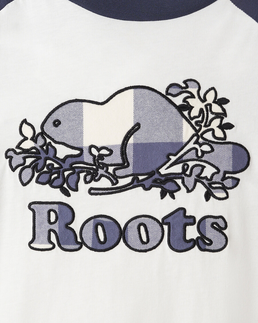 cooper rutig långärmad t-shirt dam