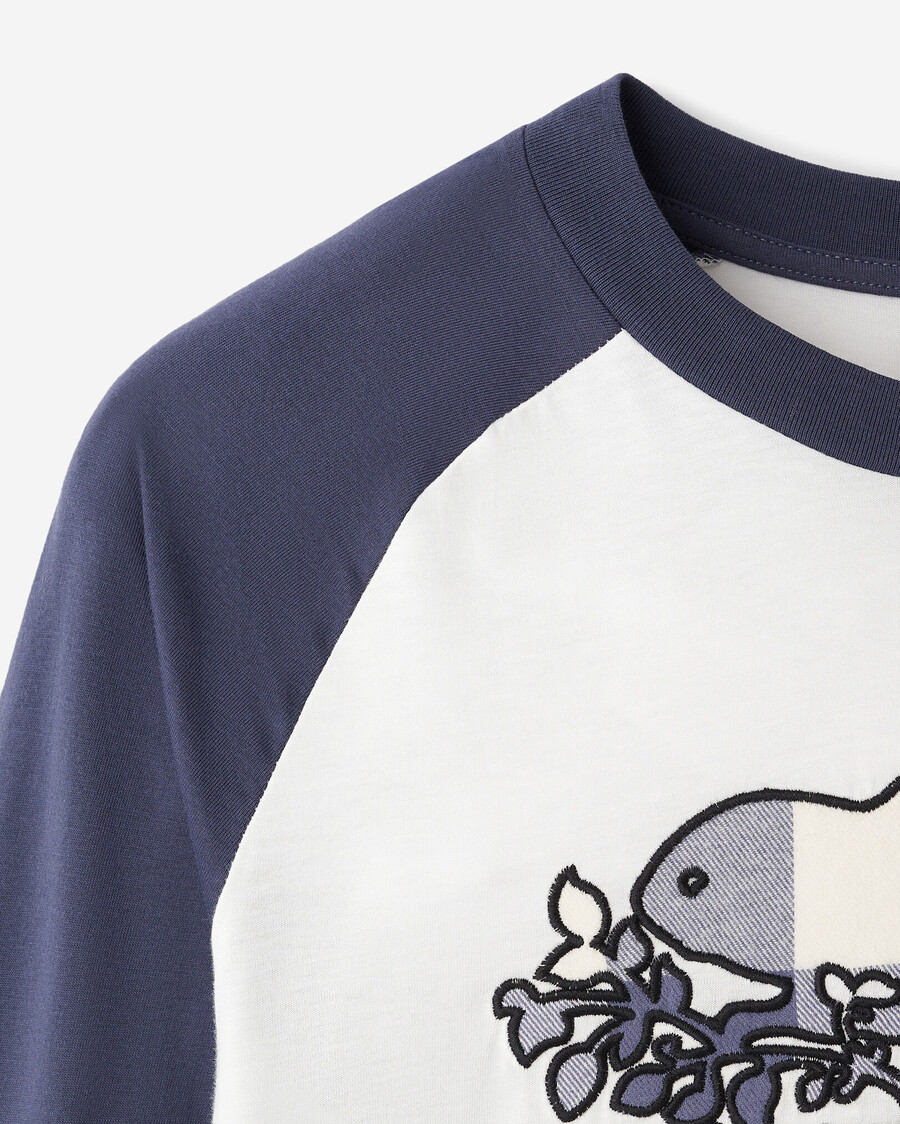 cooper rutig långärmad t-shirt dam