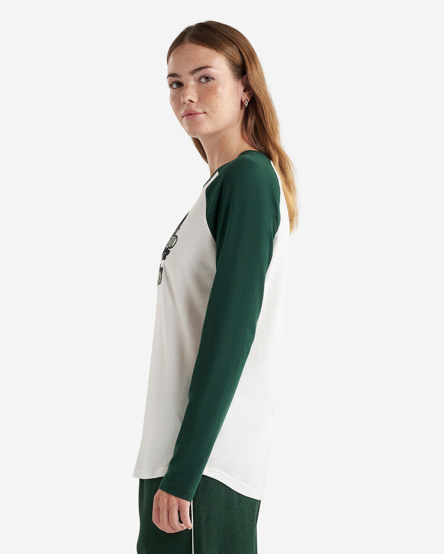 cooper rutig långärmad t-shirt dam