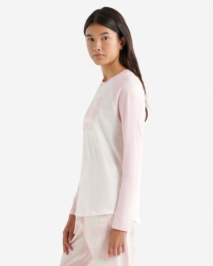 cooper rutig långärmad t-shirt dam