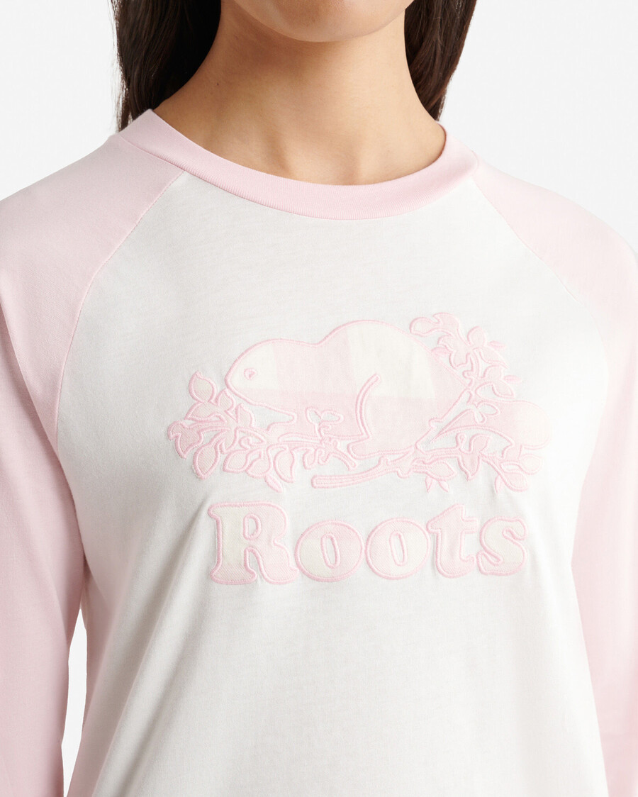 cooper rutig långärmad t-shirt dam