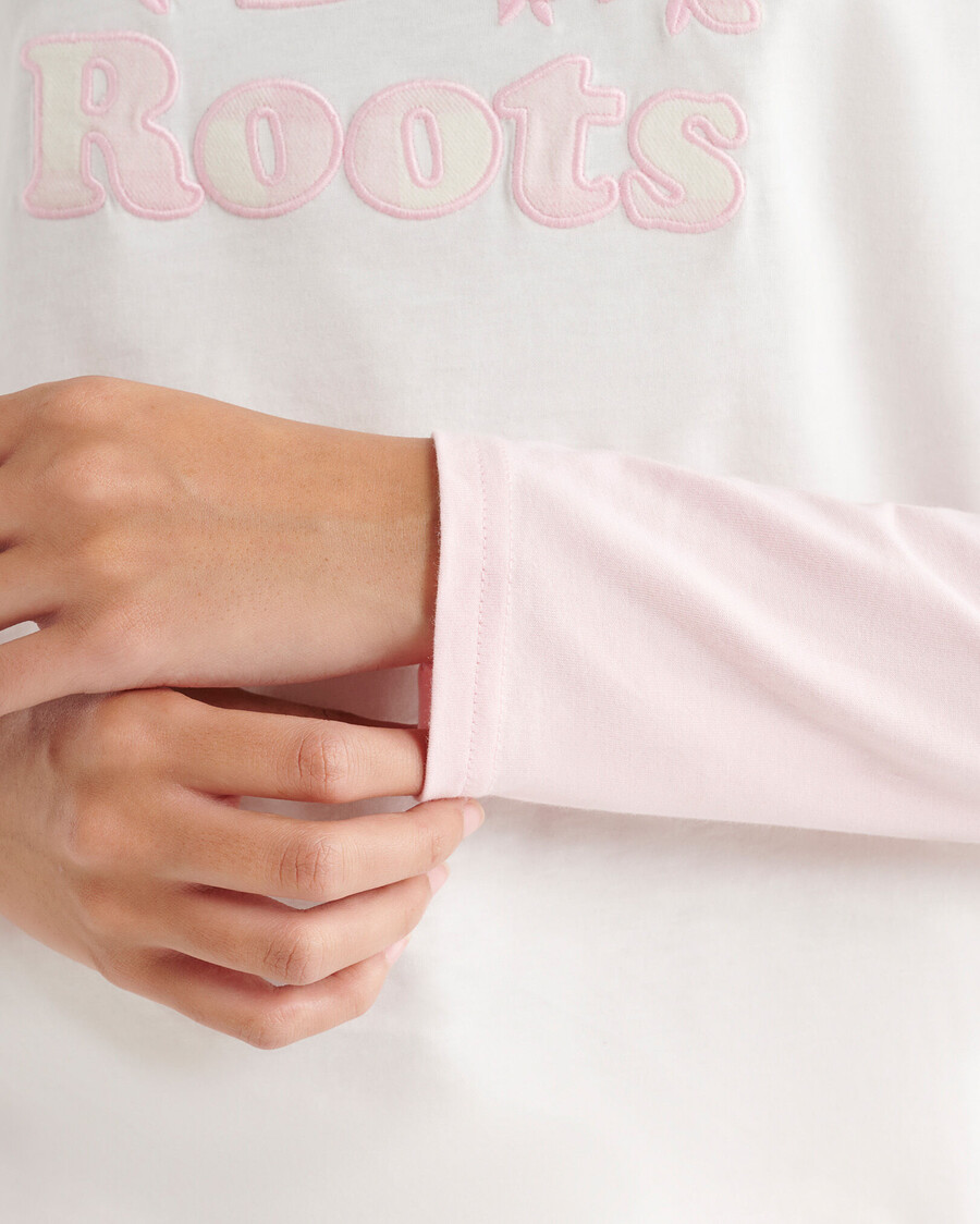 cooper rutig långärmad t-shirt dam