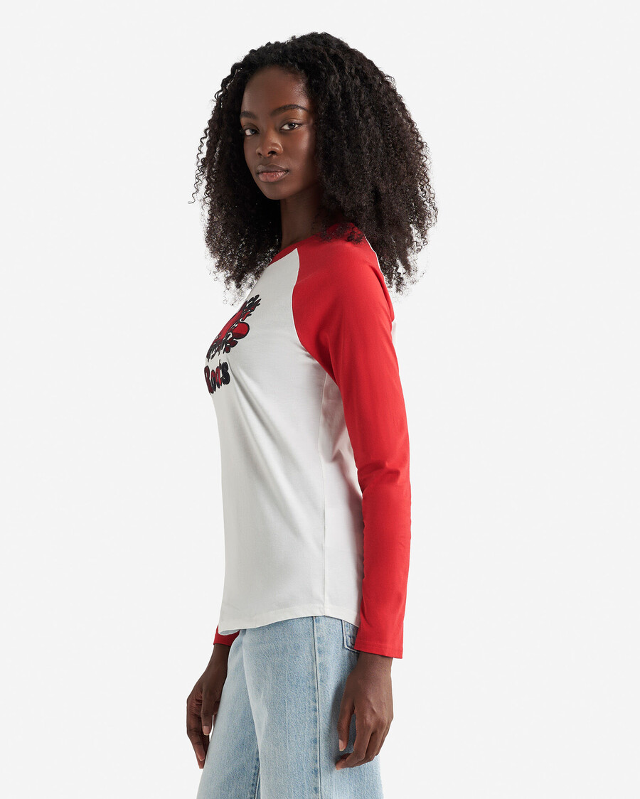cooper rutig långärmad t-shirt dam