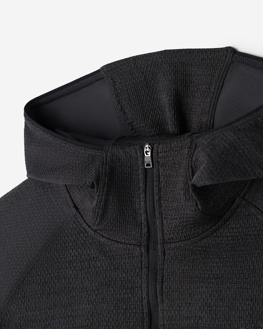 active texturerad halv dragkedja hoodie