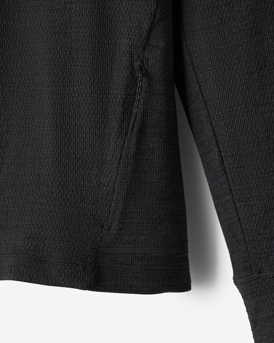 active texturerad halv dragkedja hoodie