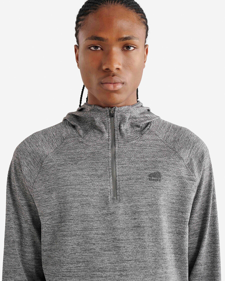 active texturerad halv dragkedja hoodie