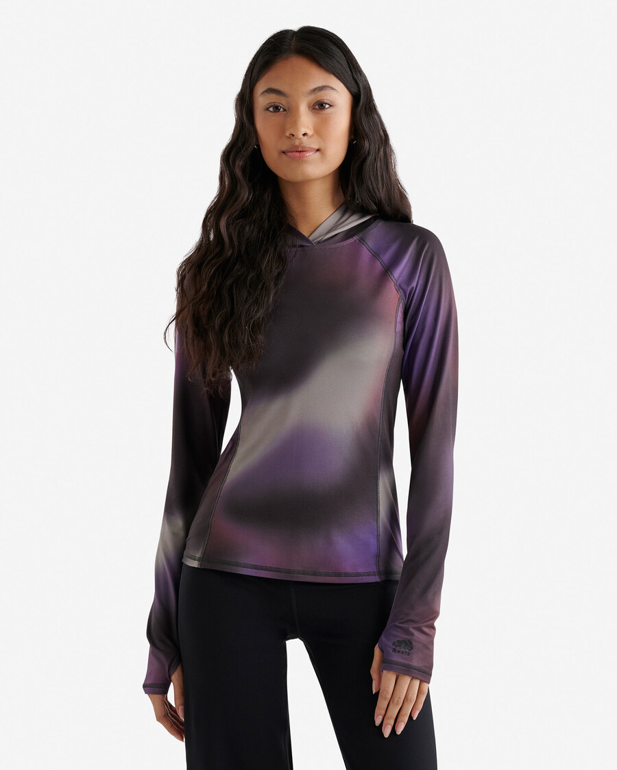 renew hooded långärmad topp