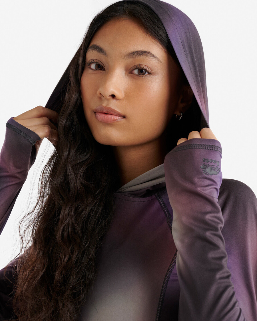 renew hooded långärmad topp
