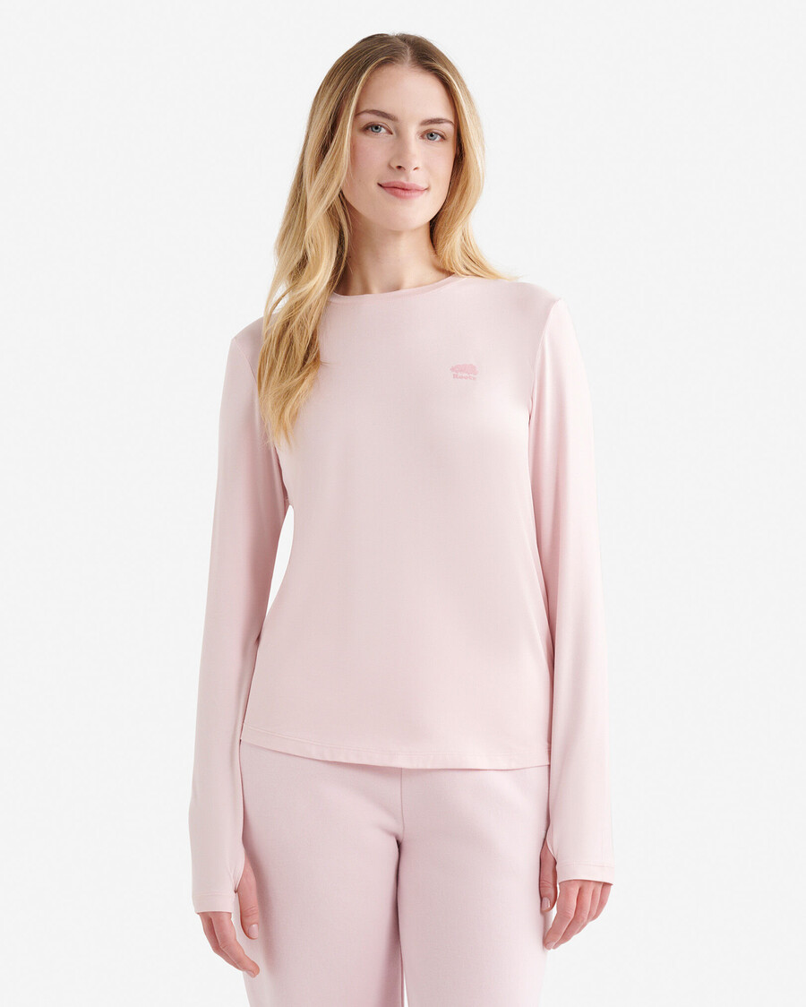 renew knit klassisk långärmad topp